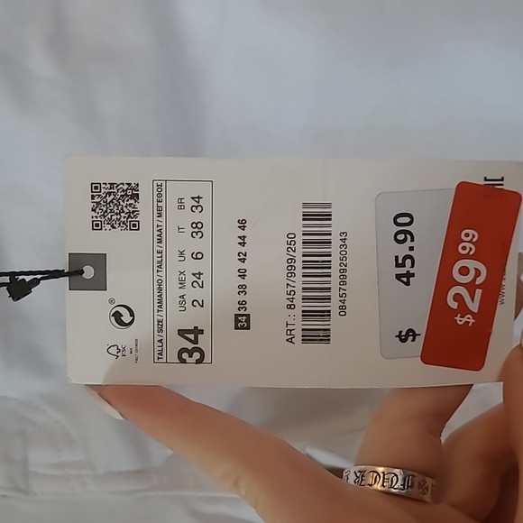 Zara White jeans BRAND NEW - Picture 3 of 5